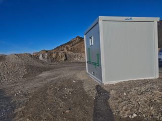 Caseta modular panel sándwich blanca