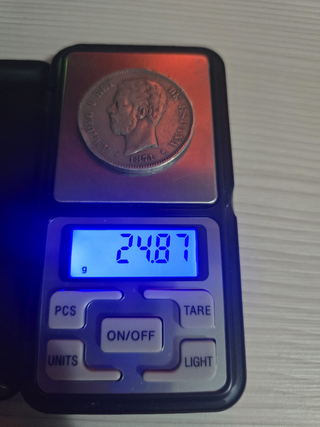 5 Pesetas Plata 1871 *18 *75