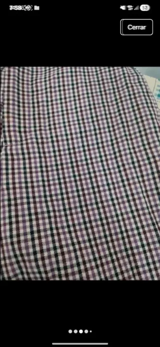 Pantalón cuadros rosa y negro