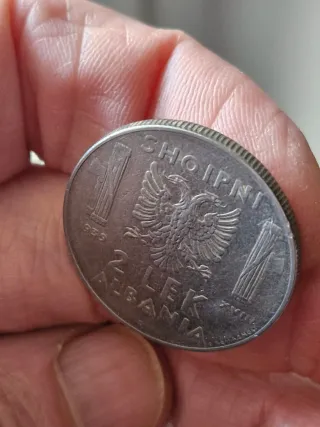 Moneta 2 Lek Albania 1939