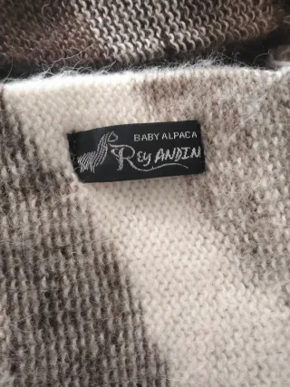 Set Sciarpa Baby Alpaca Marrone e Beige