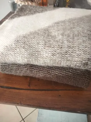 Set Sciarpa Baby Alpaca Marrone e Beige