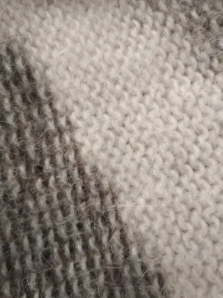 Set Sciarpa Baby Alpaca Marrone e Beige