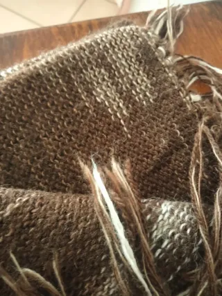 Set Sciarpa Baby Alpaca Marrone e Beige