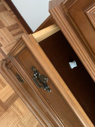 Armario comedor 2 vitrinas madera