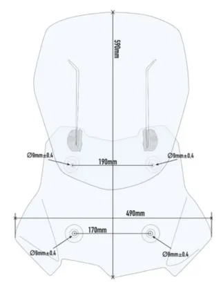 Cúpula GIVI Airflow para BMW 750/850 Adventure