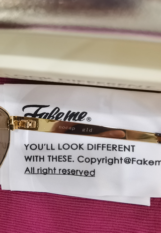 Gafas Fakeme NoCap GLD Doradas Completas