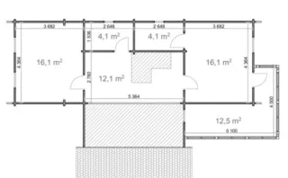 Casas de madera prefabricadas. 159 m2. 2 alturas