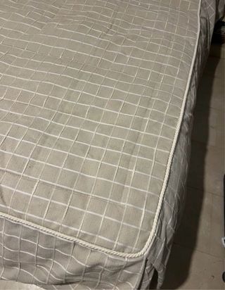 Edredón Cama 90cm Beige y Blanco