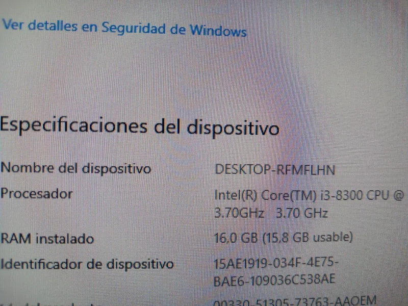 All In One I3 8000 256gb 16gb RAM afbeelding 10
