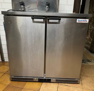 Nevera encimera acero inoxidable