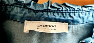 Camisa vaquera con volantes