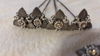 Aderezo Fallera Niña Plata Envejecida