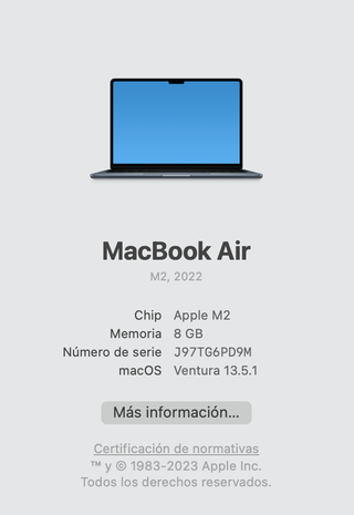Nuevo MacBook Air M2