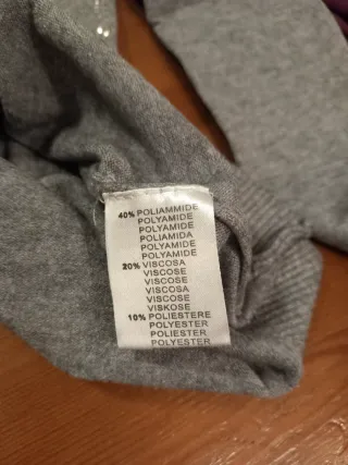 Pullover Dolcevita Donna Grigio Perle