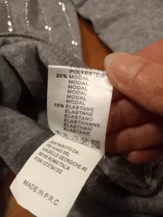 Pullover Dolcevita Donna Grigio Perle