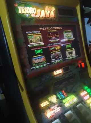 Máquina  2 EN UNO Tragaperras Tesoros de Java ÷Arc