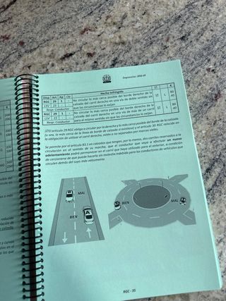 Libro codificado sobre la ley de seguridad víal