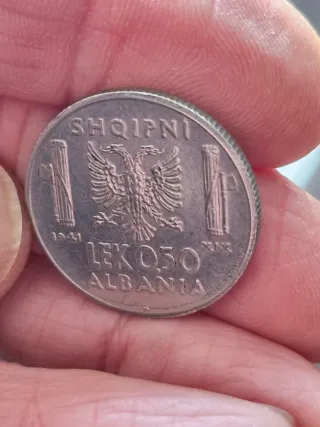 Moneta 0.5 Lek Albania 1941