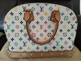Borsa Louis Vuitton Alma Multicolor White