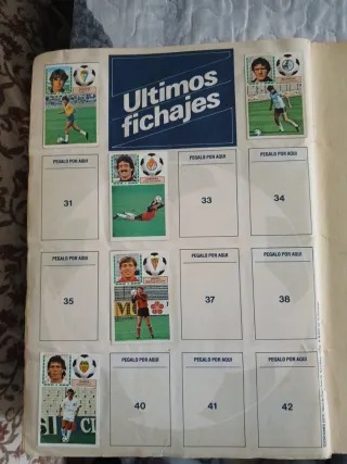 Álbum Fútbol LIGA 83-84 1ª División