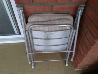 3 sillas aluminio plegables Kettal