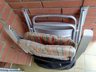 3 sillas aluminio plegables Kettal