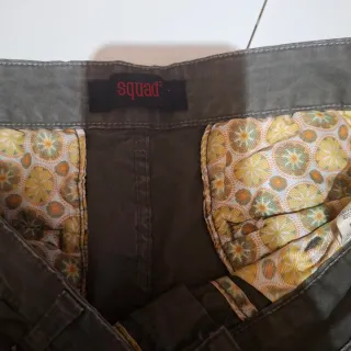 Pantaloni cargo uomo verde oliva