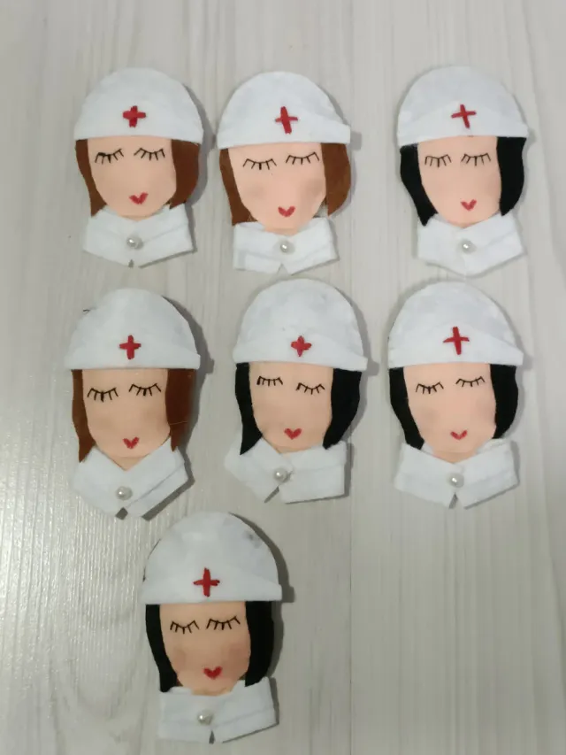 Broches de fieltro de enfermera