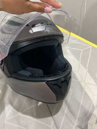 Casco Moto LS2 Talla XS Gris