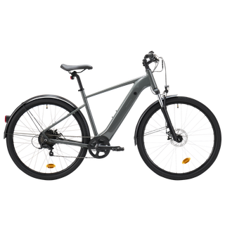 Bicicleta Todocamino Eléctrica E-Actv 100 Gris Antracita