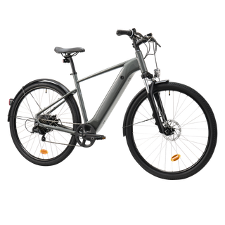 Bicicleta Todocamino Eléctrica E-Actv 100 Gris Antracita