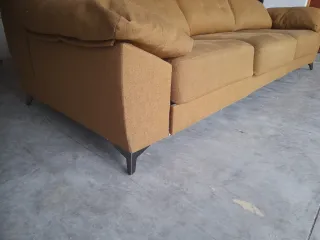 Sofá cama tela antimanchas tostado