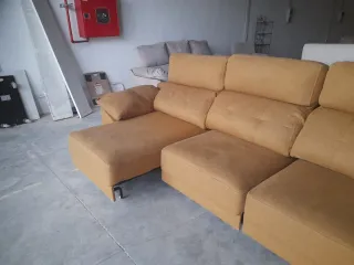 Sofá cama tela antimanchas tostado