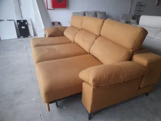 Sofá cama tela antimanchas tostado