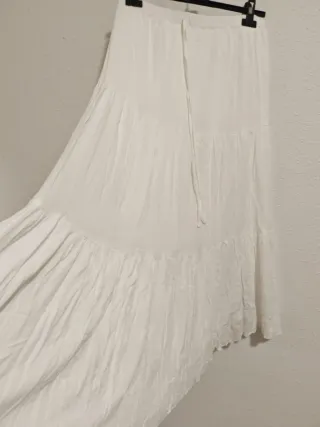 Falda larga Shein blanca talla L nueva