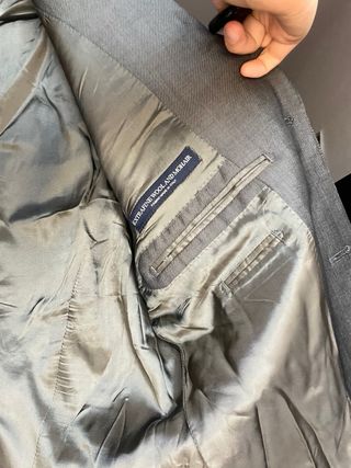 Americana Massimo Dutti Gris Hombre