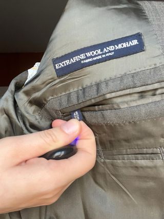 Americana Massimo Dutti Gris Hombre