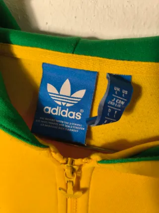 Chaqueta Adidas Deportiva Amarilla y Verde