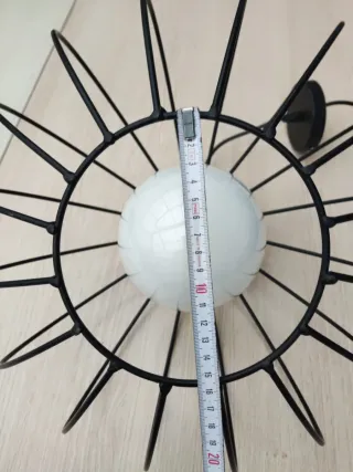 Lámpara de techo Ikea madera y metal