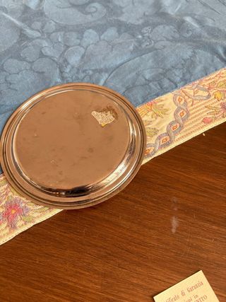 Piattino in Silver Brunito e Oro 24 K