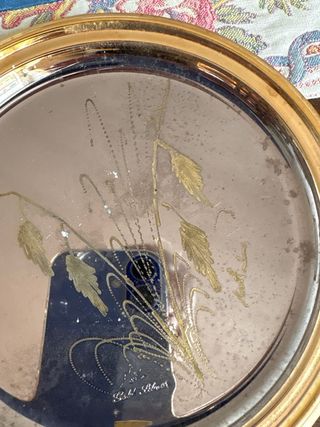 Piattino in Silver Brunito e Oro 24 K