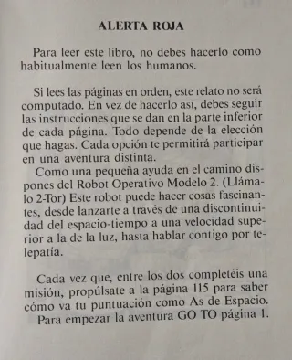 Libro- juego de 1986. PLANETA PERDIDO