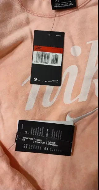 Felpa Nike rosa crop taglia L