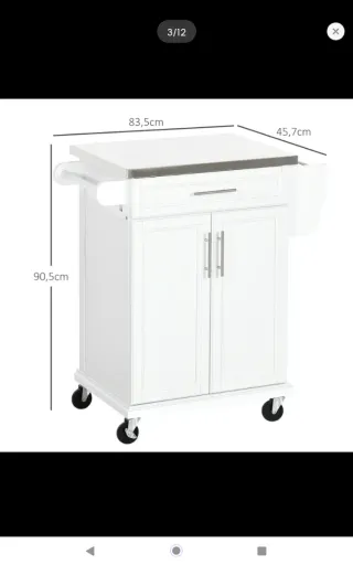 Mueble auxiliar cocina acero inoxidable