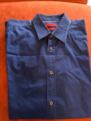Camisa Hugo Boss Azul