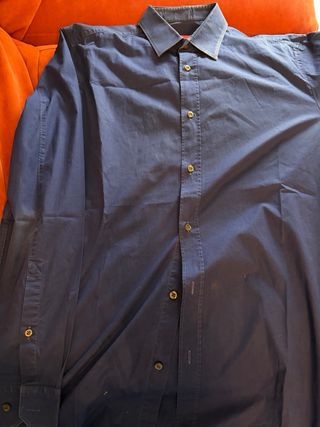 Camisa Hugo Boss Azul