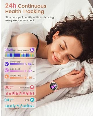 Reloj Inteligente Mujer Elegante Redondo 1.19