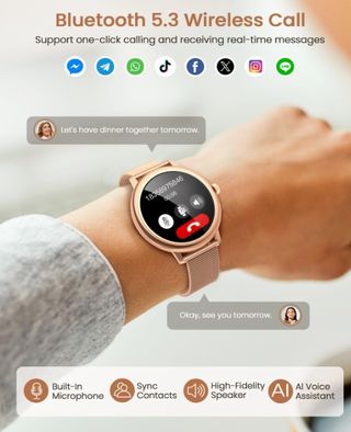 Reloj Inteligente Mujer Elegante Redondo 1.19