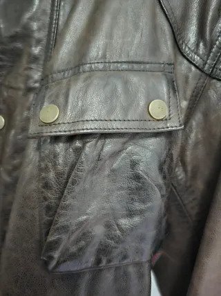 Chaqueta de cuero Belstaff Marrón
